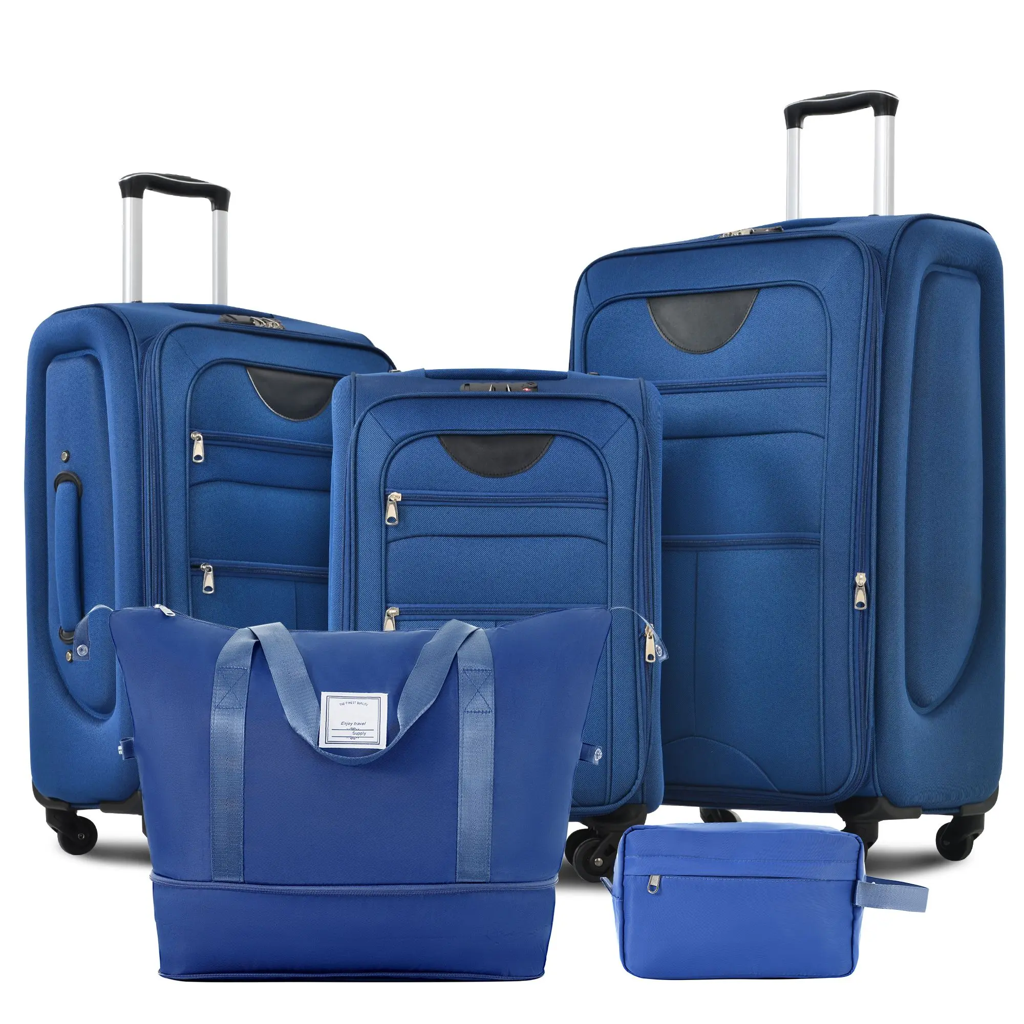 Softside Luggage Expandable 3 Piece Set Suitcase with Duffel Bag Upright Spinner Softshell Lightweight Luggage Travel Set
Softside Luggage Expandable 3 Piece Set Suitcase with Duffel Bag Upright Spinner Softshell Lightweight Luggage Travel Set