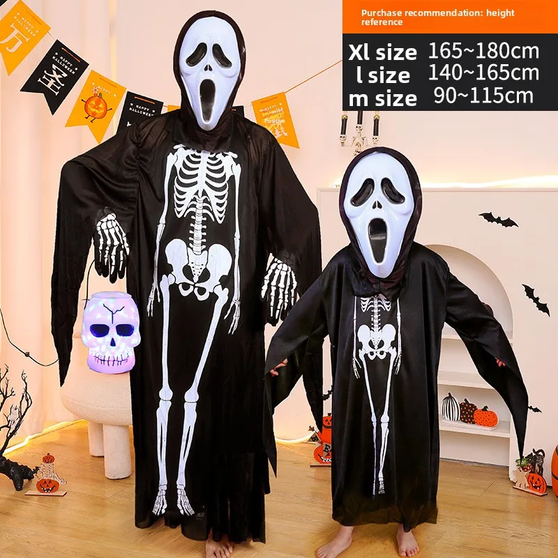 Костюм скелета на Хэллоуин для взрослых, Бог Смерти, террорист, бал-маскарад, одежда для макияжа, детские и взрослые нарядные маски 2025
Костюм скелета на Хэллоуин для взрослых, Бог Смерти, террорист, бал-маскарад, одежда для макияжа, детские и взрослые нарядные маски 2025