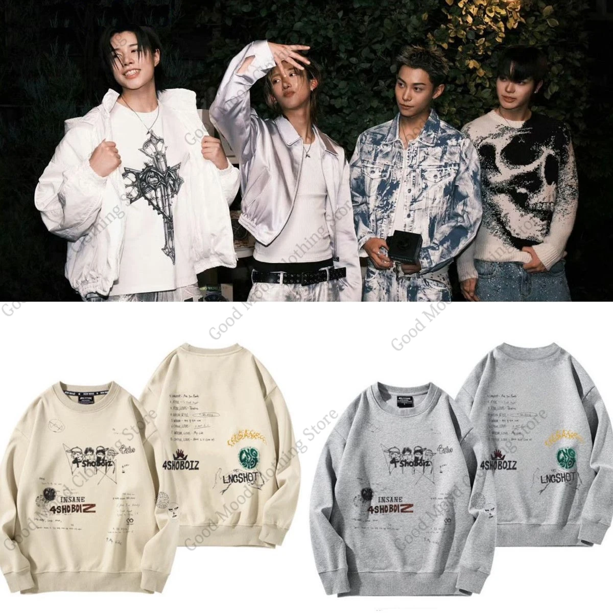 LNGSHOT Sweatshirt Kpop Fashion OHYUAL WOOJIN RYUL Louis Same Letter Print Sweatshirt Men Women High Quality Thick Pullovers
LNGSHOT Sweatshirt Kpop Fashion OHYUAL WOOJIN RYUL Louis Same Letter Print Sweatshirt Men Women High Quality Thick Pullovers