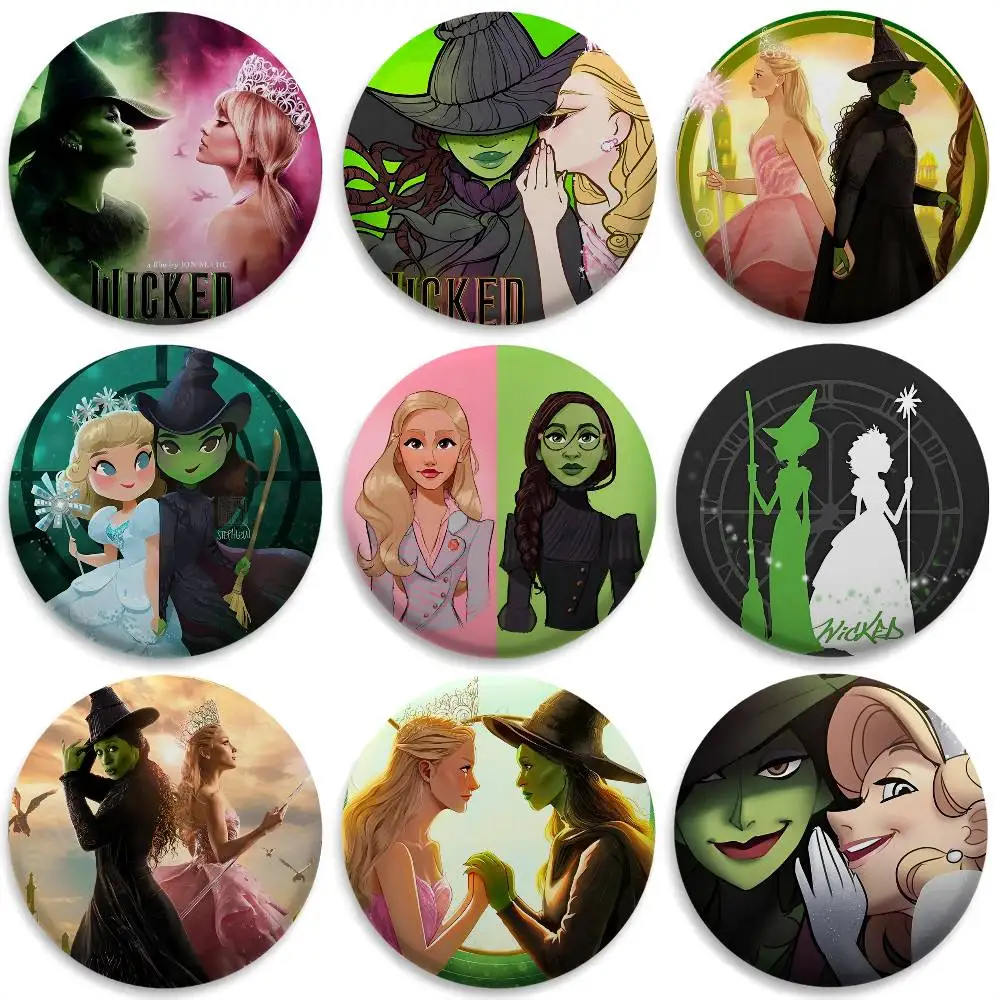 W-Wicked Part One Movie Badges Round Exquisite Badge Brooches Creative Pins For Clothes Hat Backpack Gift Accessories
W-Wicked Part One Movie Badges Round Exquisite Badge Brooches Creative Pins For Clothes Hat Backpack Gift Accessories