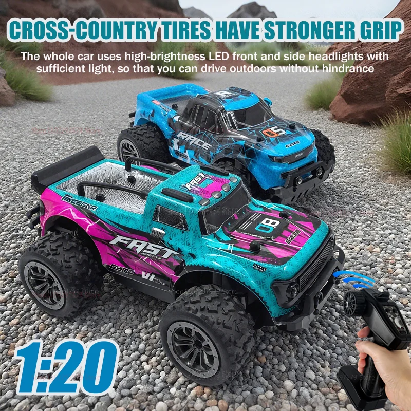 1:20 KF24 KF23 RC Off-road Truck Toy with LED Lights 2.4G Climbing Remote Control Car Gift for Kids Durable Outdoor Vehicle Toys
1:20 KF24 KF23 RC Off-road Truck Toy with LED Lights 2.4G Climbing Remote Control Car Gift for Kids Durable Outdoor Vehicle Toys