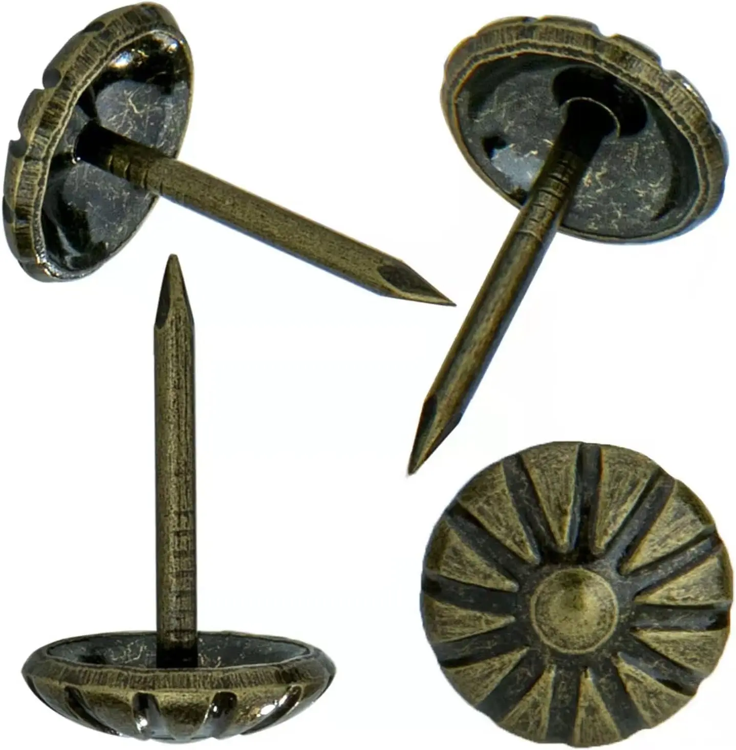 Upholstery Tacks for Furniture, 7/16 Inch Daisy Upholstery Nails Antique Brass, 300PCS Decorative Tacks for DIY
Upholstery Tacks for Furniture, 7/16 Inch Daisy Upholstery Nails Antique Brass, 300PCS Decorative Tacks for DIY