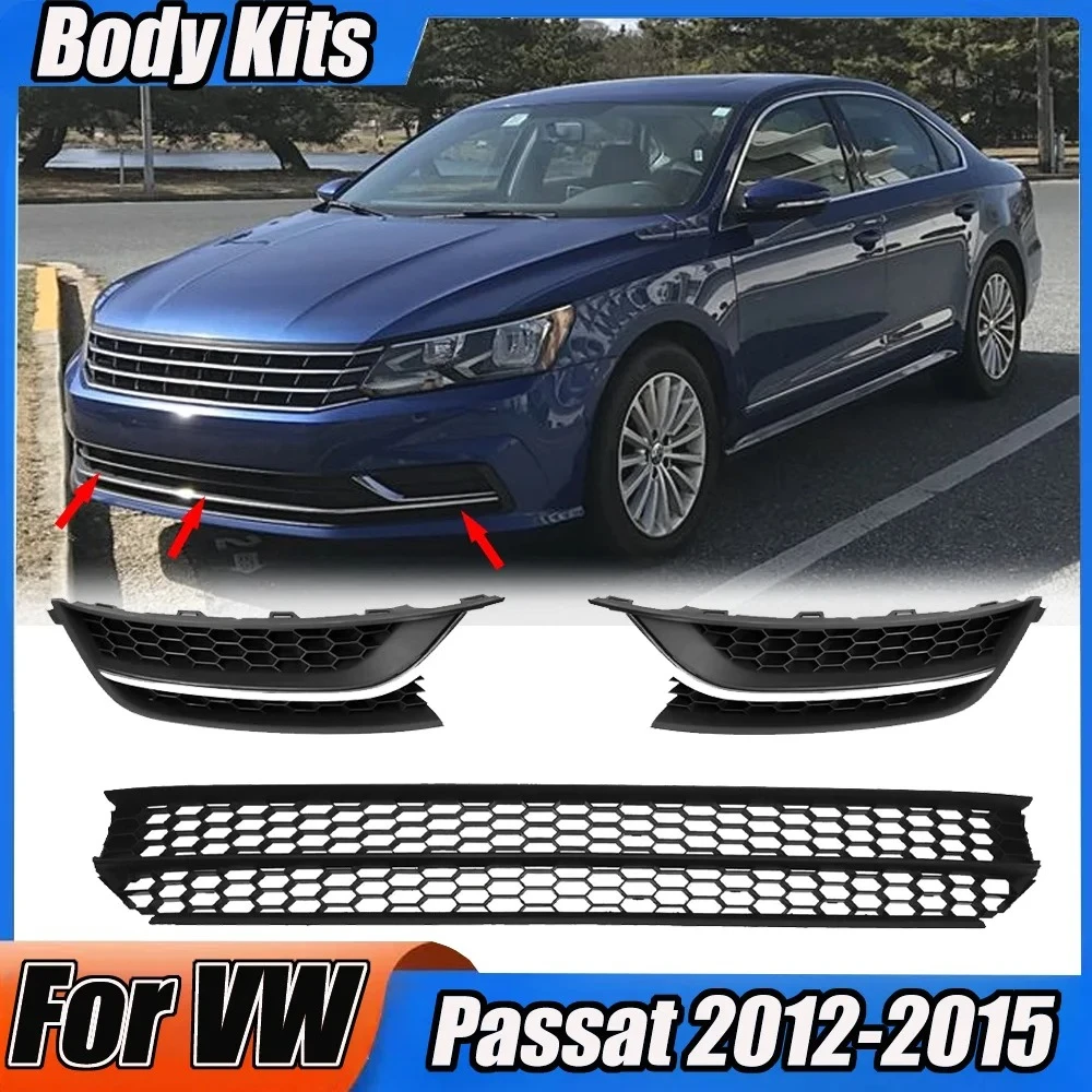 For VW Passat 2012-2015,Front Bumper Honeycomb Perforated Lower Grille & Fog Light Chrome Plated Bezel Cover Car Replace Kit Fit
For VW Passat 2012-2015,Front Bumper Honeycomb Perforated Lower Grille & Fog Light Chrome Plated Bezel Cover Car Replace Kit Fit