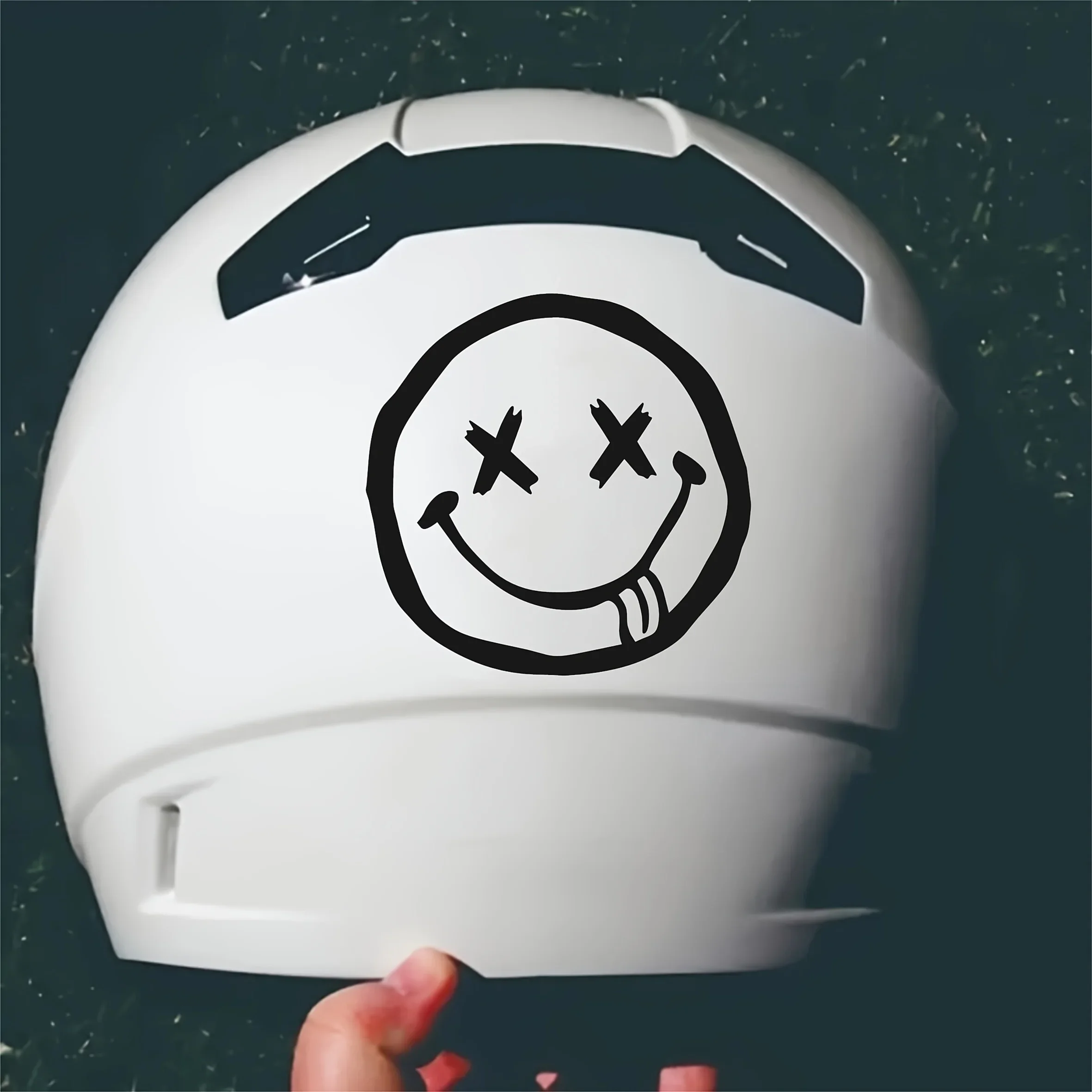 Black White Happy Face Reflective Decal Waterproof Self-Adhesive Sticker For Motorbike Helmet Frame Styling
Black White Happy Face Reflective Decal Waterproof Self-Adhesive Sticker For Motorbike Helmet Frame Styling