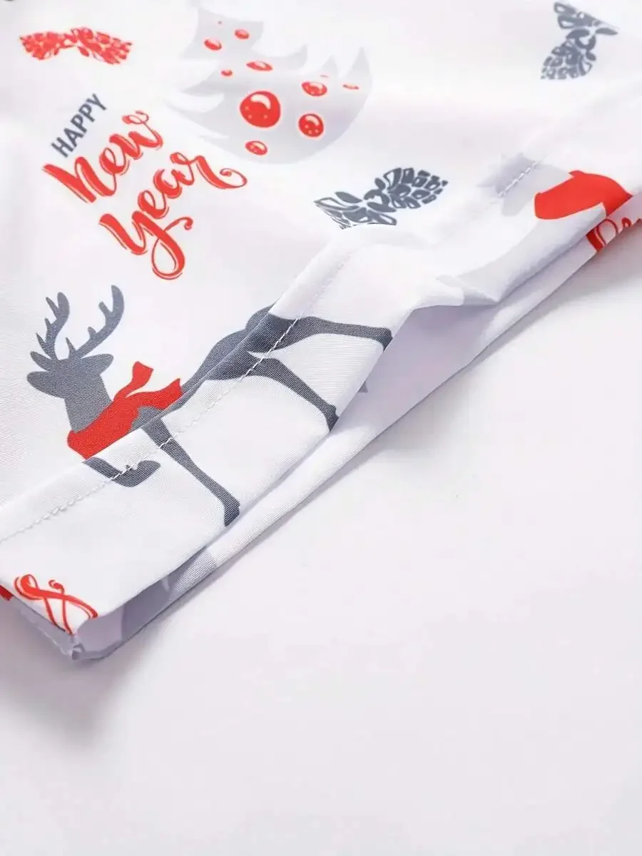 Mens Christmas Reindeer Gift Tree Print Short Sleeve Button Down Shirt Casual Holiday Top
Mens Christmas Reindeer Gift Tree Print Short Sleeve Button Down Shirt Casual Holiday Top
