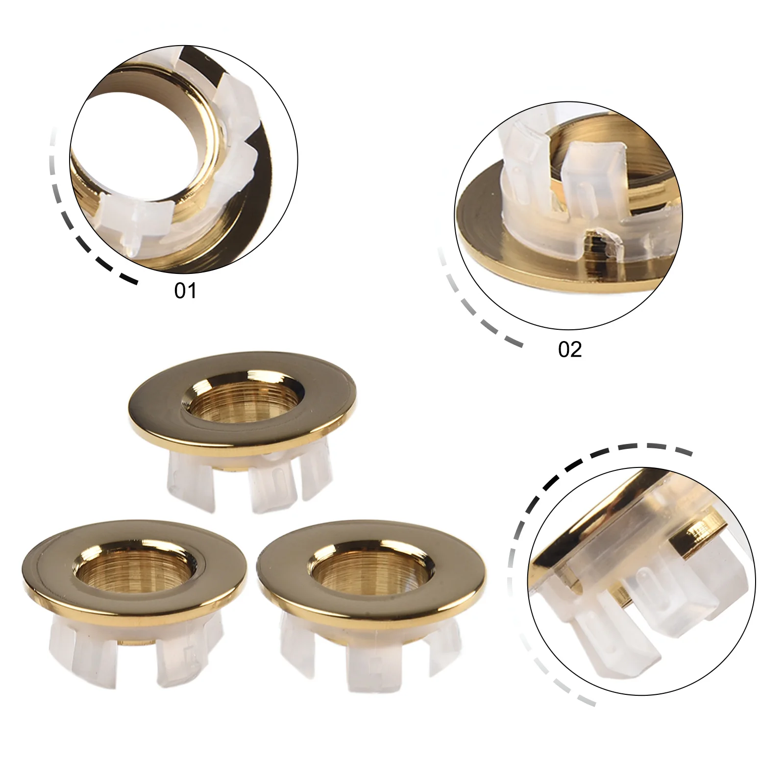 3pcs 30*12mm Copper Sink Overflow Covers Round Hole Cap For Kitchen Bathroom Basins Trim Bathroom Replacement Accessories
3pcs 30*12mm Copper Sink Overflow Covers Round Hole Cap For Kitchen Bathroom Basins Trim Bathroom Replacement Accessories