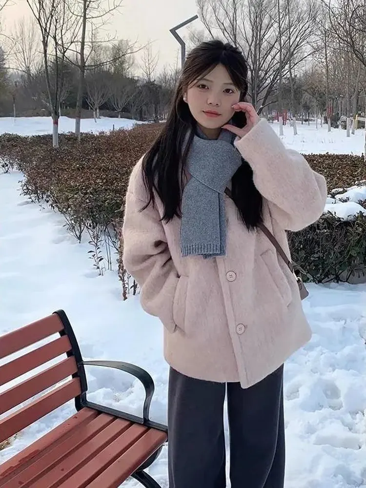 plus Size Comfortable Woolen Coat for Women Autumn Winter Lazy Sle Faionable Versatile Outerwear Korean Sle 300 Pou
plus Size Comfortable Woolen Coat for Women Autumn Winter Lazy Sle Faionable Versatile Outerwear Korean Sle 300 Pou