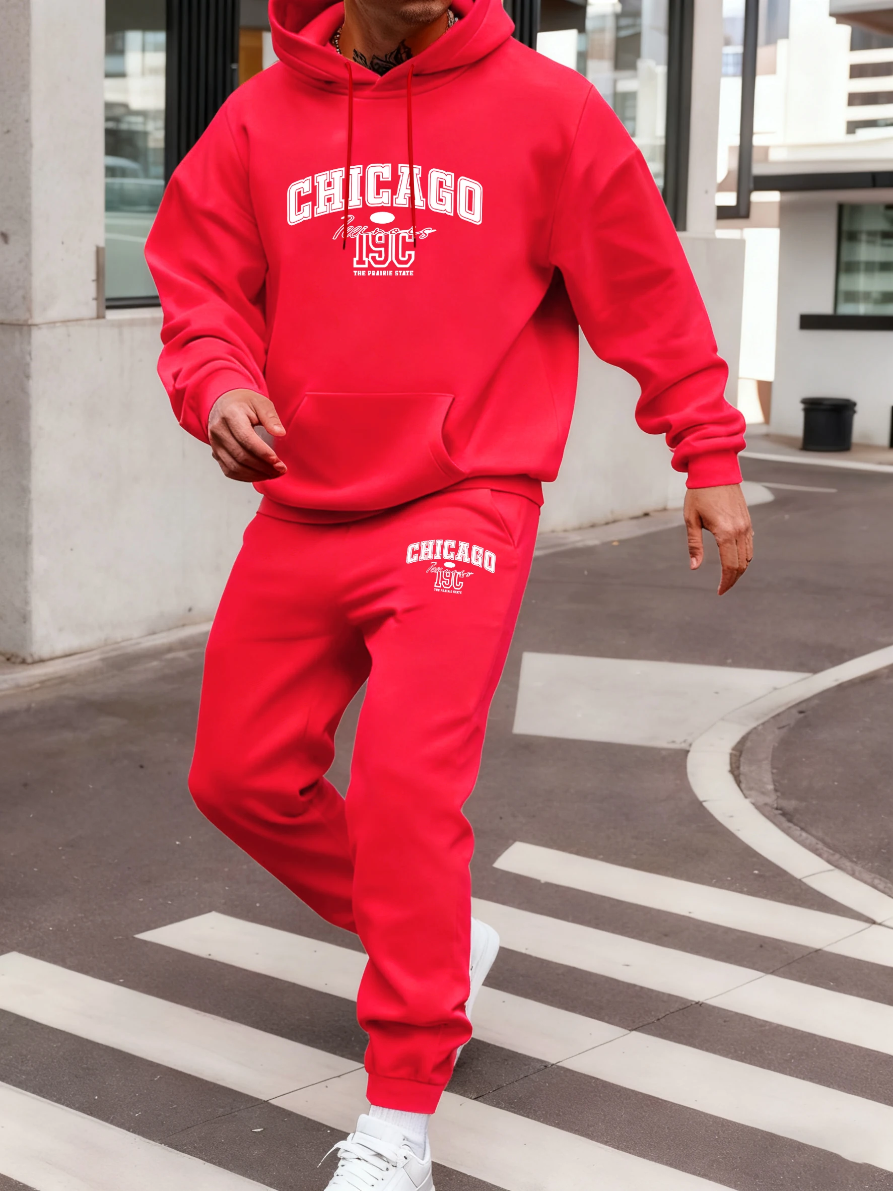Chicago Letter Creativity Print Men Hoody Set Street Jogging Sweatpants Fleece All-Match Tracksuit Suit Sport Pocket Clothes
Chicago Letter Creativity Print Men Hoody Set Street Jogging Sweatpants Fleece All-Match Tracksuit Suit Sport Pocket Clothes