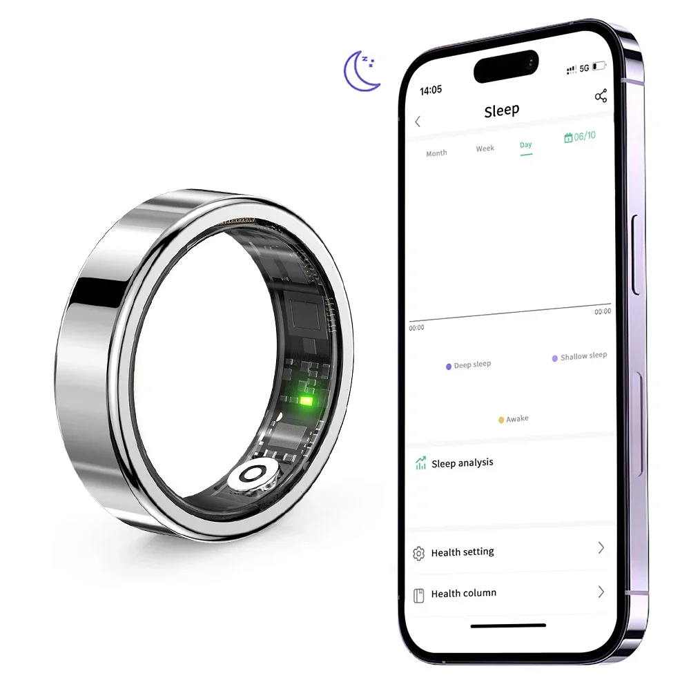 SR09 Smart Ring Health Tracker с контролем жестов Health Ring Монитор сердечного ритма и кислорода в крови для женщин и мужчин для Android и iOS
SR09 Smart Ring Health Tracker с контролем жестов Health Ring Монитор сердечного ритма и кислорода в крови для женщин и мужчин для Android и iOS