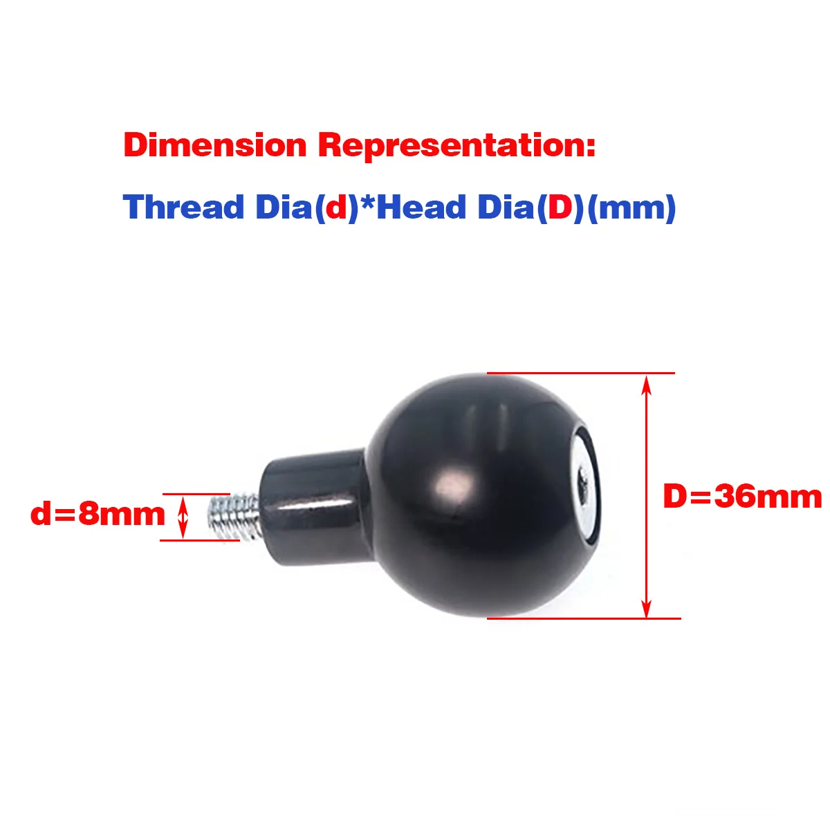 Spherical Rotating Handle / Hexagonal Hand Wheel Bakelite Handle / Rotating Spherical Knob / Machine Tool Handle M8*36
Spherical Rotating Handle / Hexagonal Hand Wheel Bakelite Handle / Rotating Spherical Knob / Machine Tool Handle M8*36
