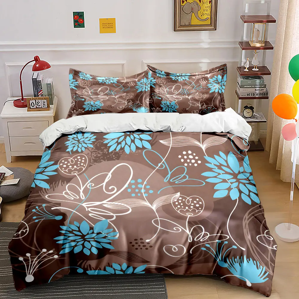 Abstract Blue Floral Pattern Print Bedding Set 1 Duvet Cover 2 Pillowcases for Adult and Children Luxury Gift Full Size
Abstract Blue Floral Pattern Print Bedding Set 1 Duvet Cover 2 Pillowcases for Adult and Children Luxury Gift Full Size