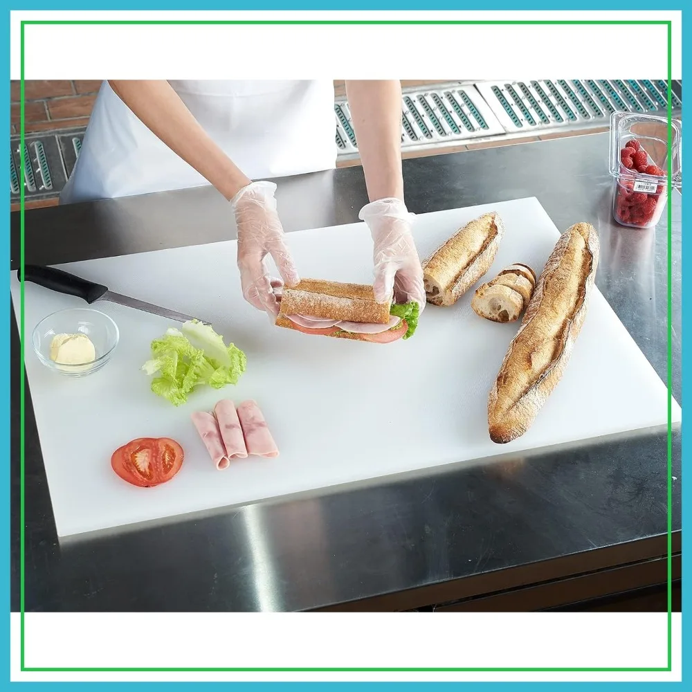 30" x 18" x 0.5" Plastic Cutting Board, Anti-Slip, Dishwasher Safe
30" x 18" x 0.5" Plastic Cutting Board, Anti-Slip, Dishwasher Safe