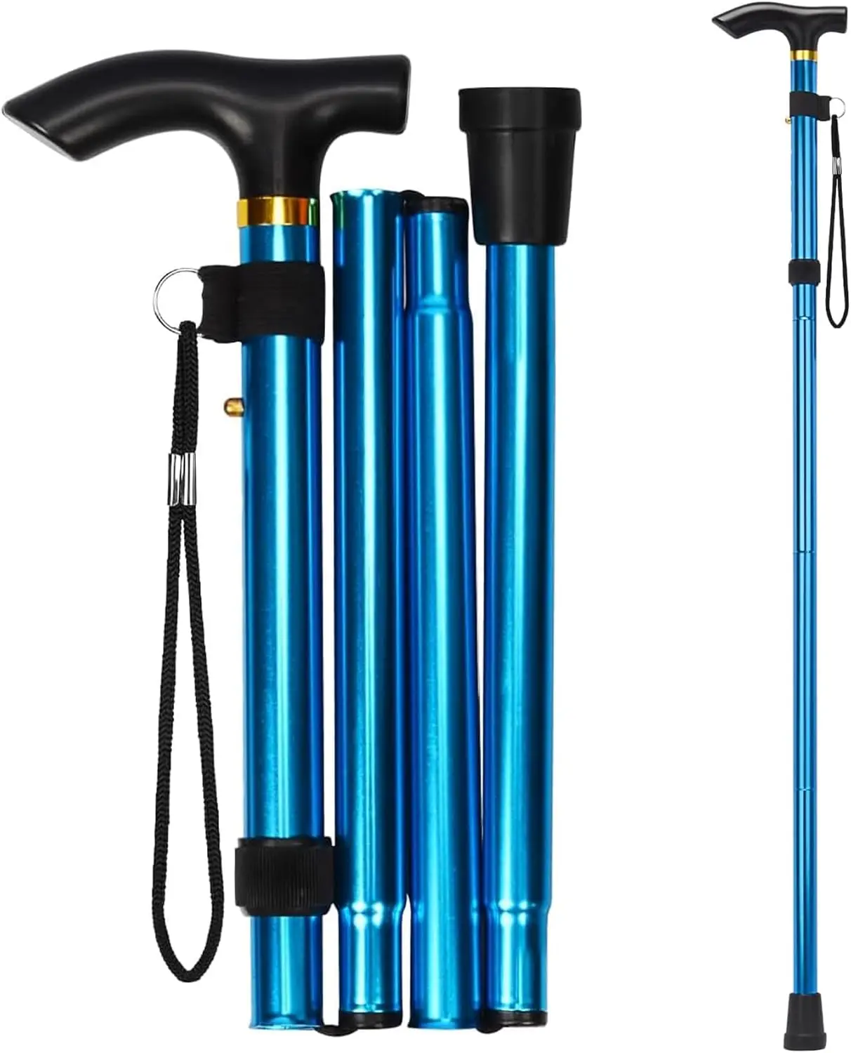 Walking Cane, Folding Cane for Man & Women, Portable Lightweight | 5-Level Adjustable Height, Collapsible Cane for Seniors Balancing Mobility Aid
Walking Cane, Folding Cane for Man & Women, Portable Lightweight | 5-Level Adjustable Height, Collapsible Cane for Seniors Balancing Mobility Aid