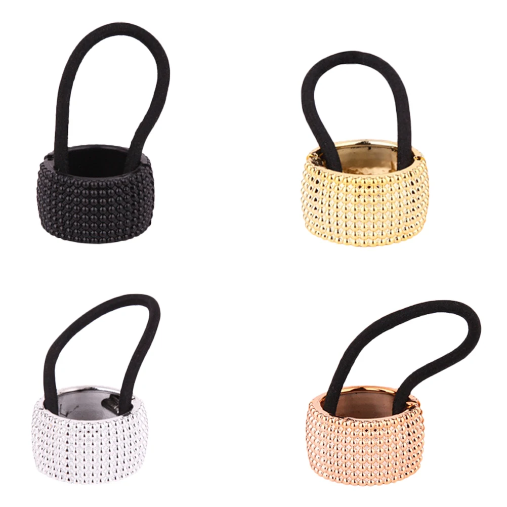 4 Pcs Hair Ties Elastic Cuffs Ponytail Holder Metal Fine Black Rose Gold Hair Bun Styling Everyday
4 Pcs Hair Ties Elastic Cuffs Ponytail Holder Metal Fine Black Rose Gold Hair Bun Styling Everyday