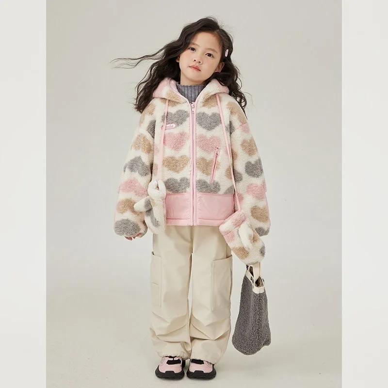 Teen Girls Plush Jacket Children's Cotton Clothing Shaken Fleece Thick Kids Clothing 2025 Winter New Warm Gloves Hooded Jacket
Teen Girls Plush Jacket Children's Cotton Clothing Shaken Fleece Thick Kids Clothing 2025 Winter New Warm Gloves Hooded Jacket