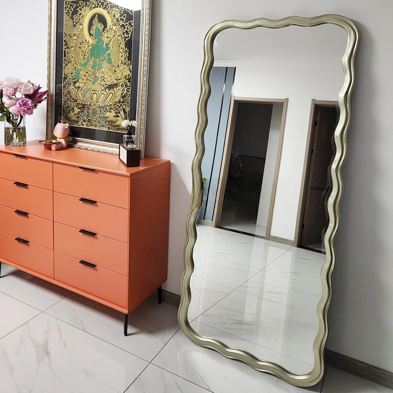 French retro floor girls bedroom Internet celebrities ins wind special-shaped waves home wall hanging full body dressing mirror
French retro floor girls bedroom Internet celebrities ins wind special-shaped waves home wall hanging full body dressing mirror