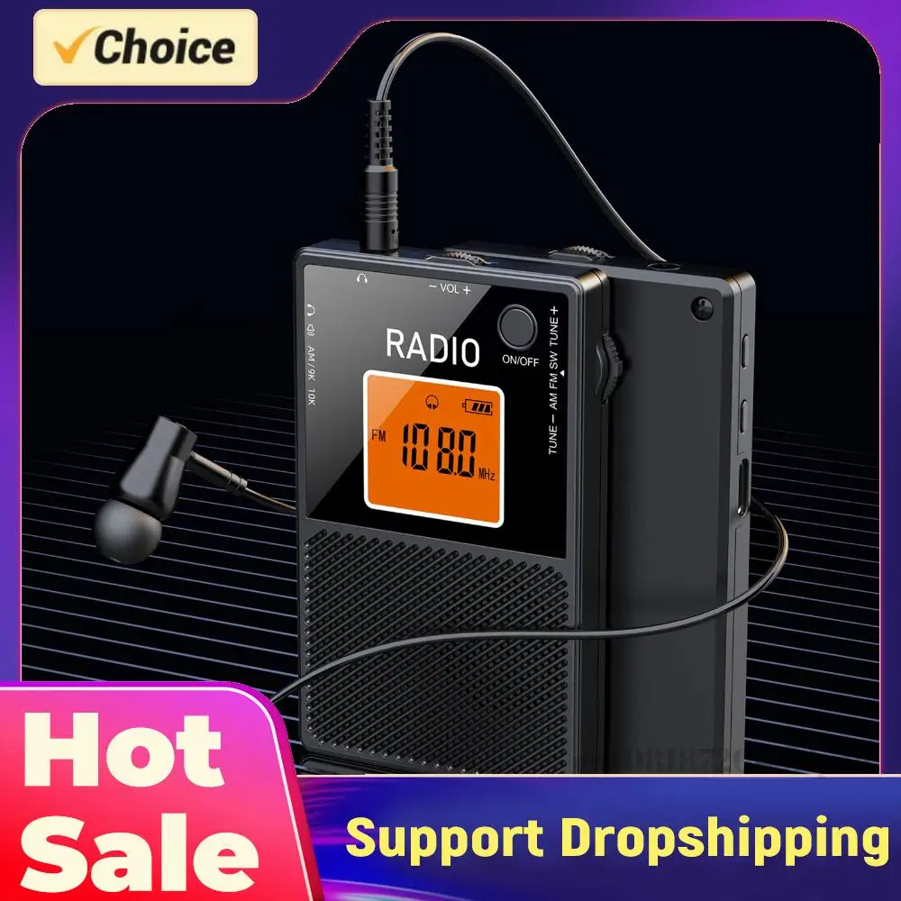 Портативное AM/FM-радио с зарядкой Type-C, карманный динамик с LCD-подсветкой и стереозвуком для дома и офиса
Портативное AM/FM-радио с зарядкой Type-C, карманный динамик с LCD-подсветкой и стереозвуком для дома и офиса