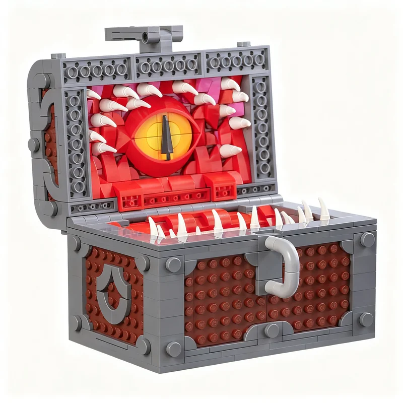 817PCS MOC Game Series Mimic Chest Model DIY Creative Ideas Toy Assembly Puzzle Birthday Gift Cartoon Display Bricks Gifts
817PCS MOC Game Series Mimic Chest Model DIY Creative Ideas Toy Assembly Puzzle Birthday Gift Cartoon Display Bricks Gifts