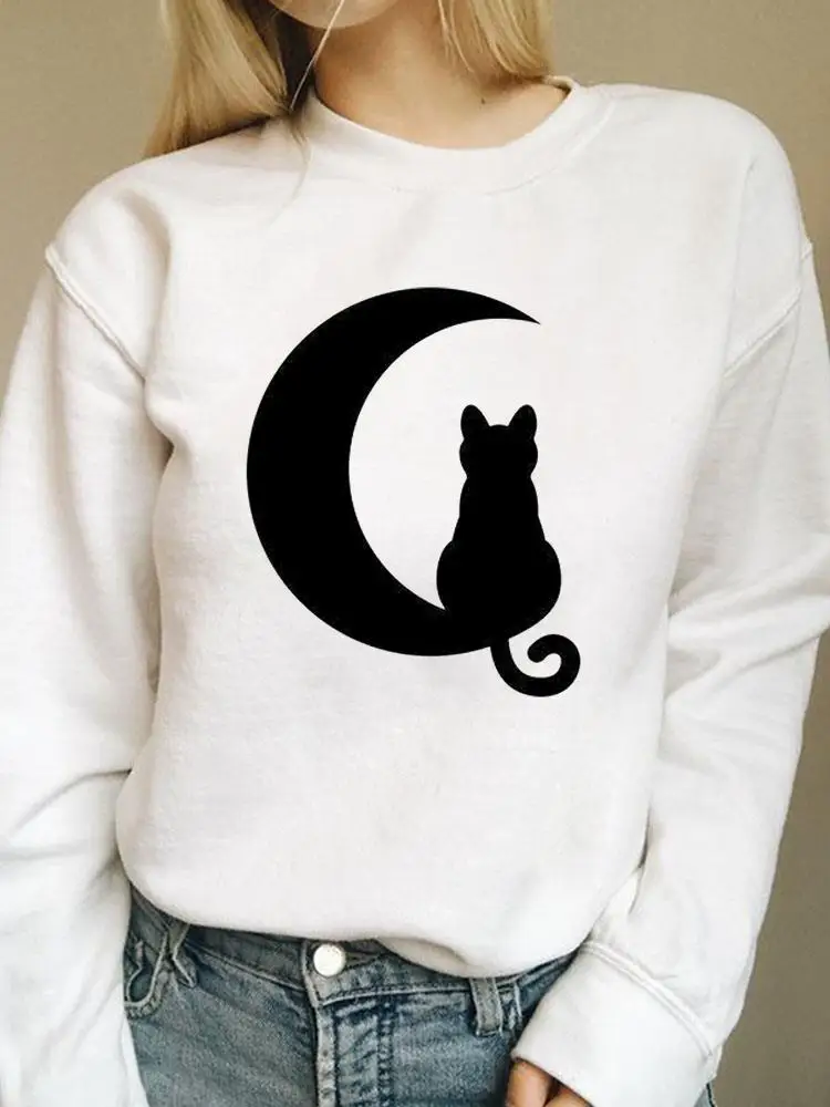 Fashion Pullovers Graphic Sweatshirts Casual Print Female Cat Moon Geometric Cute Autumn Spring Women Long Sleeve Clothing
Fashion Pullovers Graphic Sweatshirts Casual Print Female Cat Moon Geometric Cute Autumn Spring Women Long Sleeve Clothing