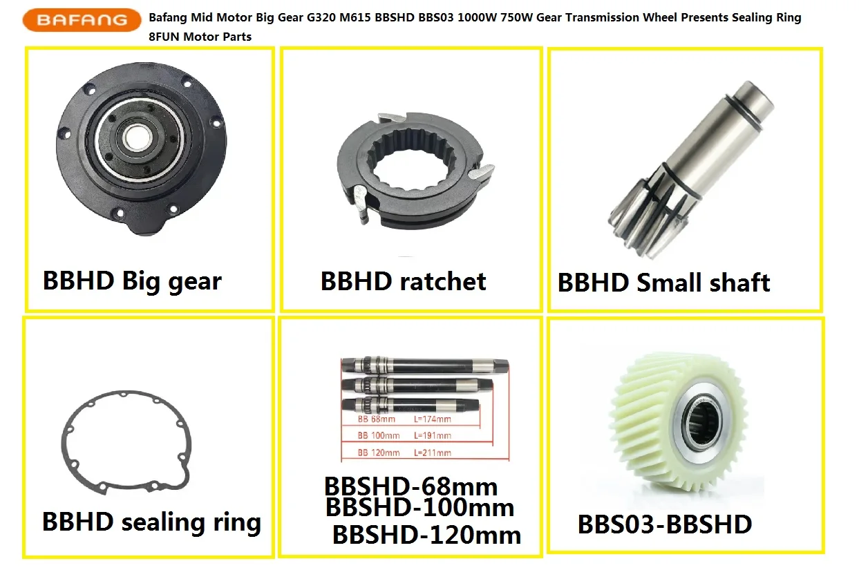 Bafang-Motor Paine de Engranaje grande, rueda de transceiver de engranajes, anillo de sellado, 8FUN, piezas de Motor, G320, M615
Bafang-Motor Paine de Engranaje grande, rueda de transceiver de engranajes, anillo de sellado, 8FUN, piezas de Motor, G320, M615