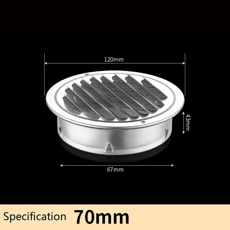 304 Stainless Steel Wind Cap Flat Head Exterior Wall Vent Outlet Wind Guard Range Hood Exhaust Pipe Vent Cover
304 Stainless Steel Wind Cap Flat Head Exterior Wall Vent Outlet Wind Guard Range Hood Exhaust Pipe Vent Cover