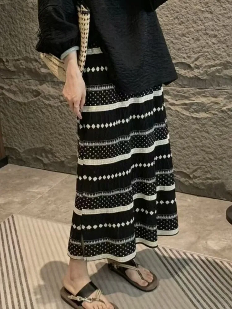 Korean Polka Dot Pleated High Waist Midi Skirt Women's Summer 2026 New Style Slimming Ageless A-Line Skirt Citywalk
Korean Polka Dot Pleated High Waist Midi Skirt Women's Summer 2026 New Style Slimming Ageless A-Line Skirt Citywalk