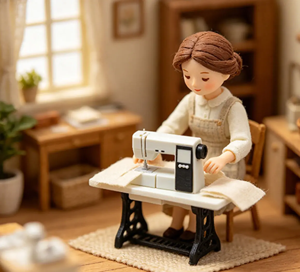 Miniature Sewing Machine Model, Dollhouse Furniture Accessory, Realistic Simulation Prop for Scene Layout, Pretend Play Decor
Miniature Sewing Machine Model, Dollhouse Furniture Accessory, Realistic Simulation Prop for Scene Layout, Pretend Play Decor