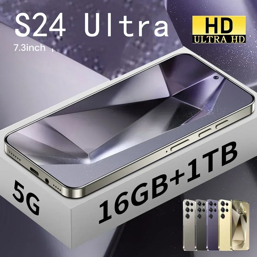 2024 New S24 Ultra Mobile Phones Smartphone 5G Cell Phone 7800mAh 7.3 Inch Cell Phone Unlocked Cellphones Android Celulares
2024 New S24 Ultra Mobile Phones Smartphone 5G Cell Phone 7800mAh 7.3 Inch Cell Phone Unlocked Cellphones Android Celulares