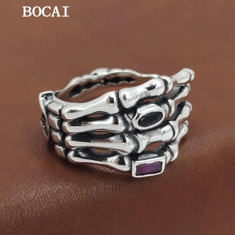 NEW S925 Sterling Silver Retro Fashion Hip Hop Skull Finger Open Ring Gift for Men and Women
NEW S925 Sterling Silver Retro Fashion Hip Hop Skull Finger Open Ring Gift for Men and Women