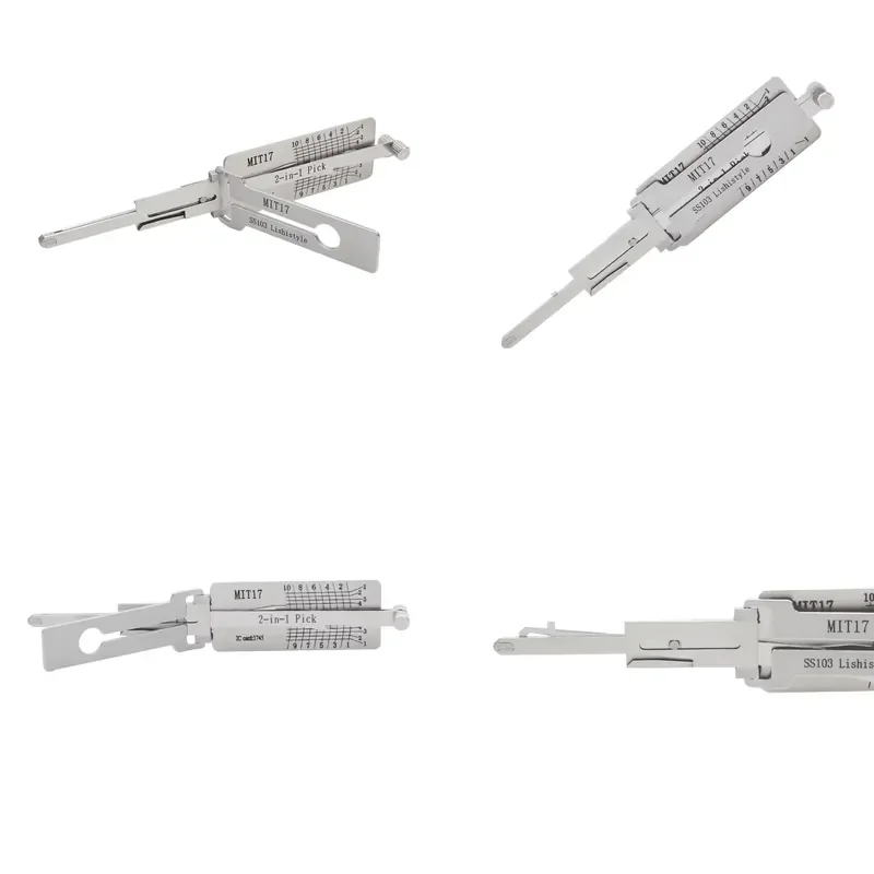 Lishi Tools MIT17-10cuts SS103 2 in 1 Locksmith Tools Lock Pick for Door Lock Opener Professional Hand
Lishi Tools MIT17-10cuts SS103 2 in 1 Locksmith Tools Lock Pick for Door Lock Opener Professional Hand