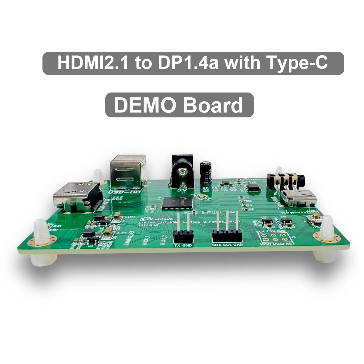 LT6711GX( Demo Board)-HDMI2.1 to DP1.4a with Type-C,Support 8K high screen resolution with HDCP 2.3
LT6711GX( Demo Board)-HDMI2.1 to DP1.4a with Type-C,Support 8K high screen resolution with HDCP 2.3