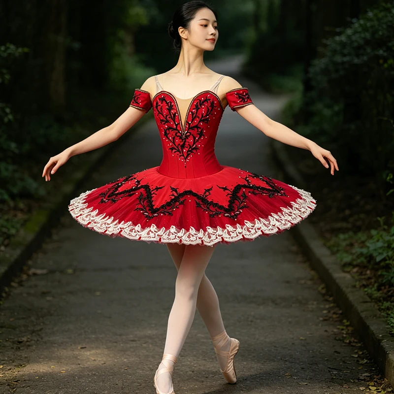 Red black ballet tutu professional competition classical tutu pancake ballet dress performance Paquita 11 layers JN0483
Red black ballet tutu professional competition classical tutu pancake ballet dress performance Paquita 11 layers JN0483