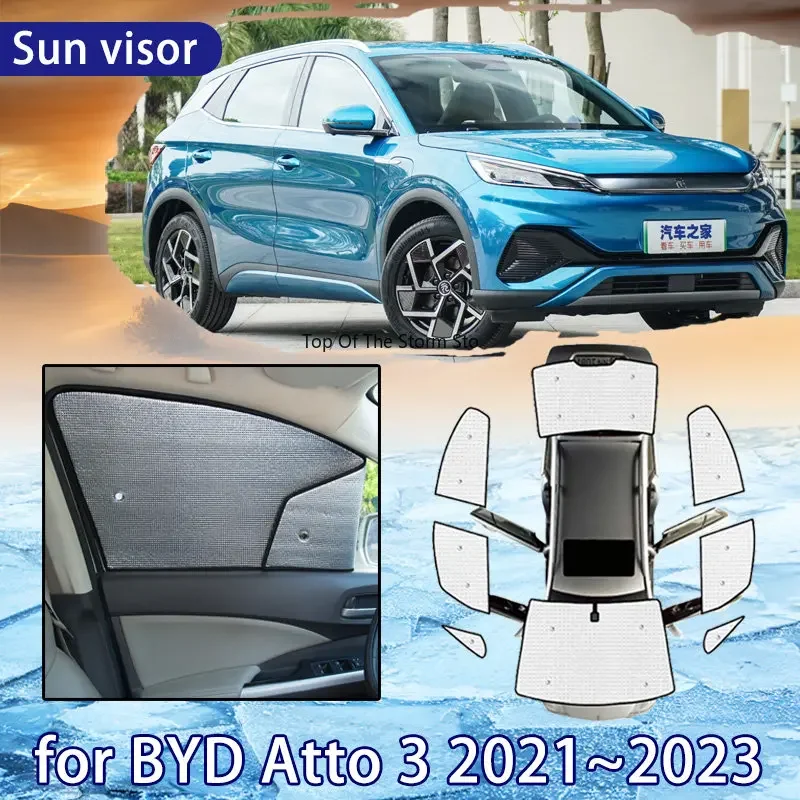 Для BYD Atto 3 EV Yuan Plus 2021 2022 2023 Автомобильный солнцезащитный козырек с полным покрытием, солнцезащитный козырек на лобовое стекло, боковое окно, защита от затенения
Для BYD Atto 3 EV Yuan Plus 2021 2022 2023 Автомобильный солнцезащитный козырек с полным покрытием, солнцезащитный козырек на лобовое стекло, боковое окно, защита от затенения