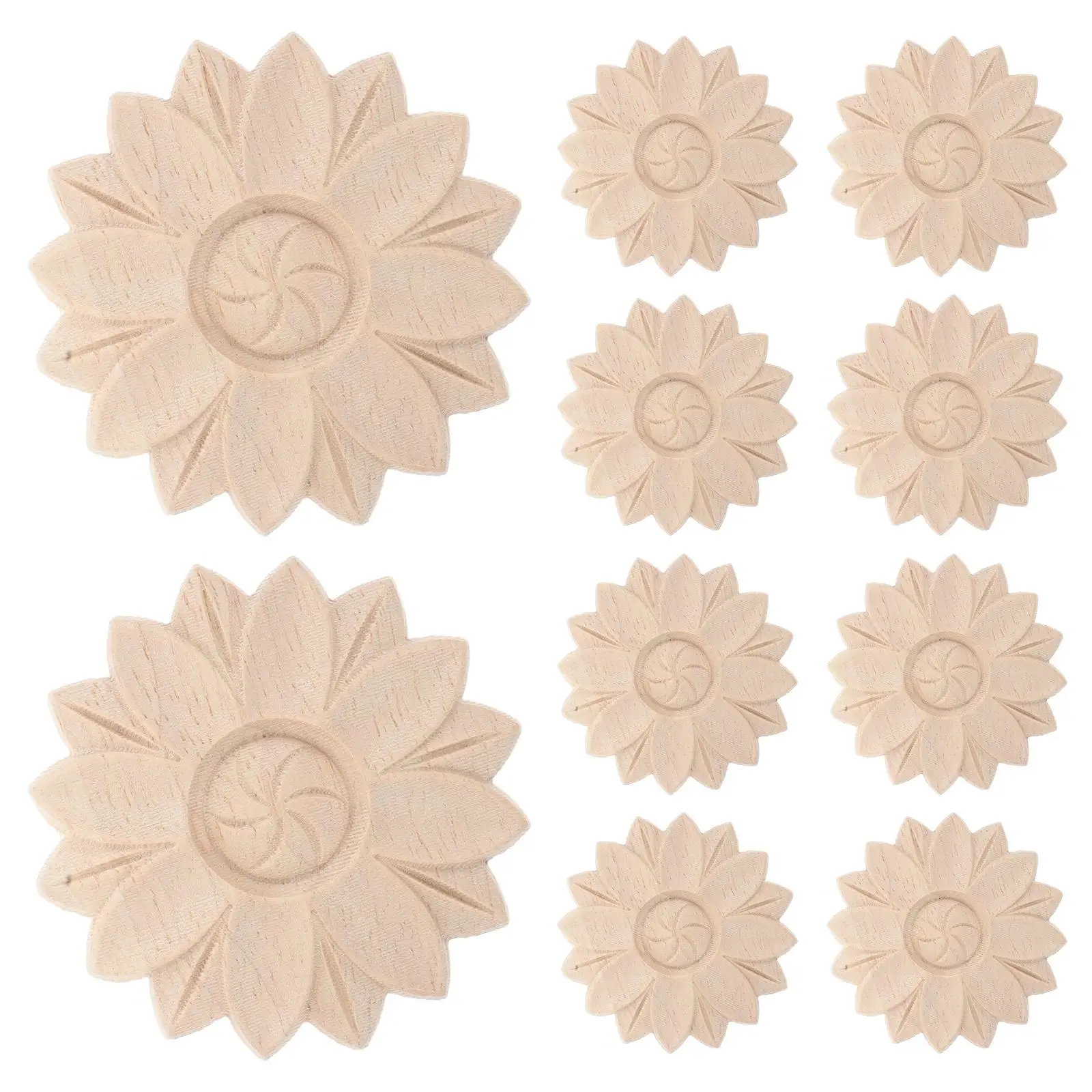 10pcs Solid Carved Appliques Flowers Furniture Decor Door Door Frame Decorations Frame Retro Home Floral Decals nament
10pcs Solid Carved Appliques Flowers Furniture Decor Door Door Frame Decorations Frame Retro Home Floral Decals nament