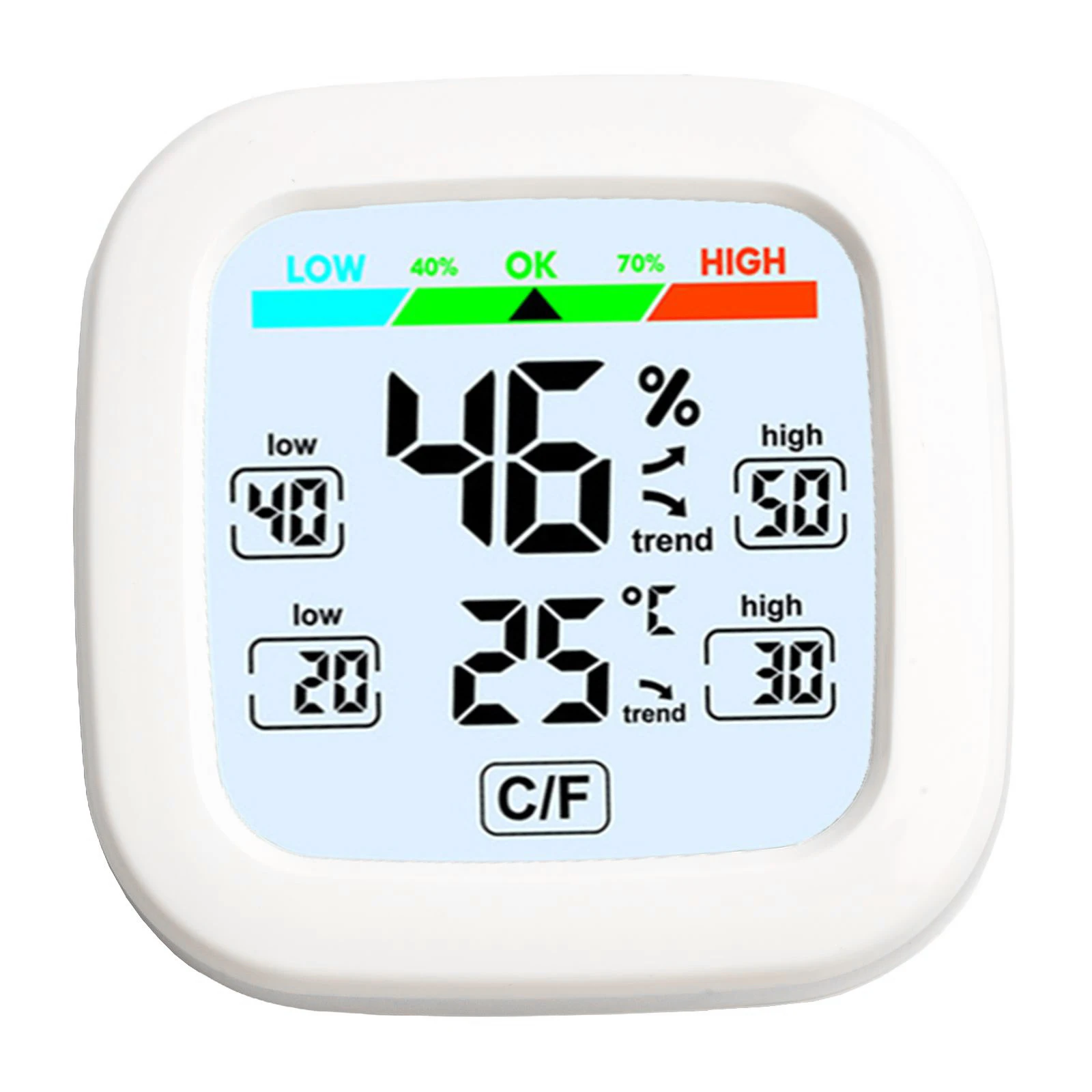 Home Monitoring Indoor Temperature Meter ABS Material Meter As Shown In The Picture 24 Hours Monitoring Compact Size
Home Monitoring Indoor Temperature Meter ABS Material Meter As Shown In The Picture 24 Hours Monitoring Compact Size