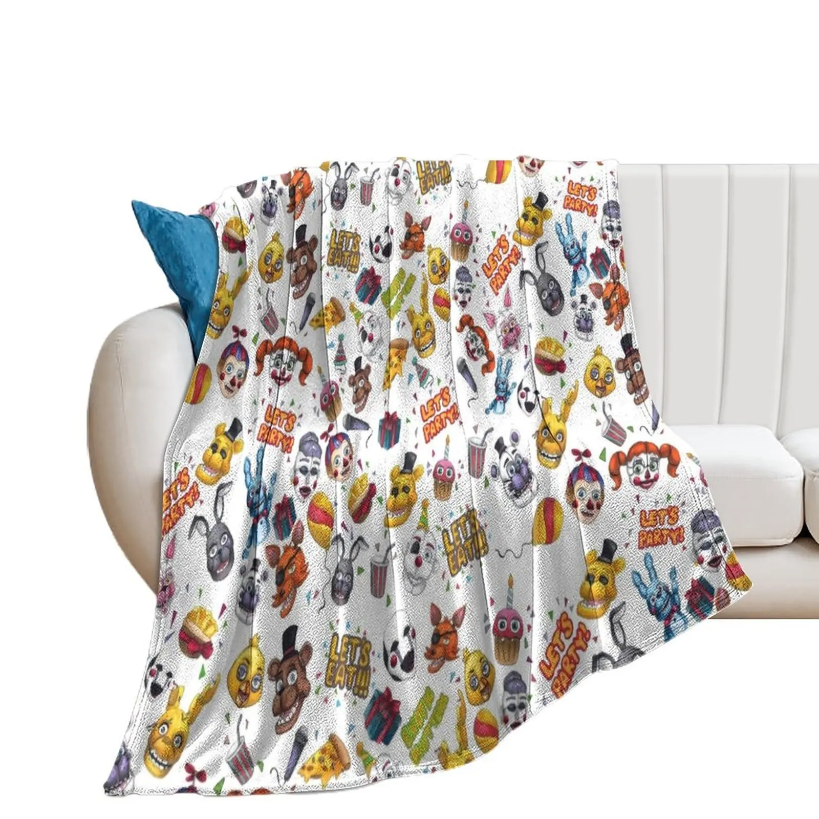 FNAF - Let's Party Throw Blanket Soft Plaid Weighted funny gift warm for winter Blankets
FNAF - Let's Party Throw Blanket Soft Plaid Weighted funny gift warm for winter Blankets