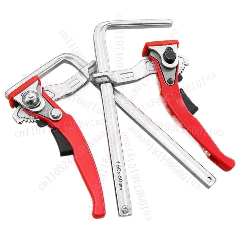 Guide Rail Ratchet Clamp, Woodworking F Clamp Quick Clamping for MFT and Guide Rail System Hand Tool Quick Ratchet Rail Clamp
Guide Rail Ratchet Clamp, Woodworking F Clamp Quick Clamping for MFT and Guide Rail System Hand Tool Quick Ratchet Rail Clamp