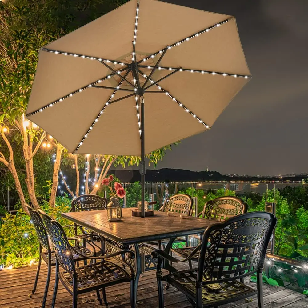 EliteShade USA 10-Year-Non-Fading Solar 9ft Market Umbrella with 80 LED Lights Patio Umbrellas Outdoor Table Umbrella with Venti
EliteShade USA 10-Year-Non-Fading Solar 9ft Market Umbrella with 80 LED Lights Patio Umbrellas Outdoor Table Umbrella with Venti