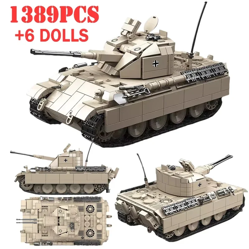 New 1389PCS Military Anti-Aircraft Tank Building Block Kit 100303 Coelian Tanks Army Weapons Soldiers Brick Model,Kids Toys Gift
New 1389PCS Military Anti-Aircraft Tank Building Block Kit 100303 Coelian Tanks Army Weapons Soldiers Brick Model,Kids Toys Gift