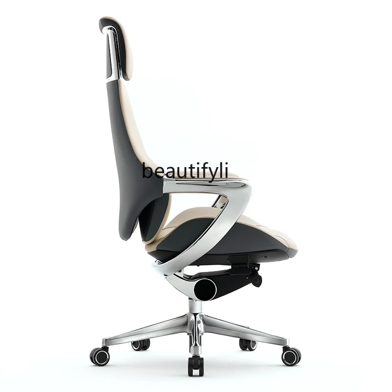 Light luxury leather boss ergonomic chair computer comfortable sedentary office home seat
Light luxury leather boss ergonomic chair computer comfortable sedentary office home seat