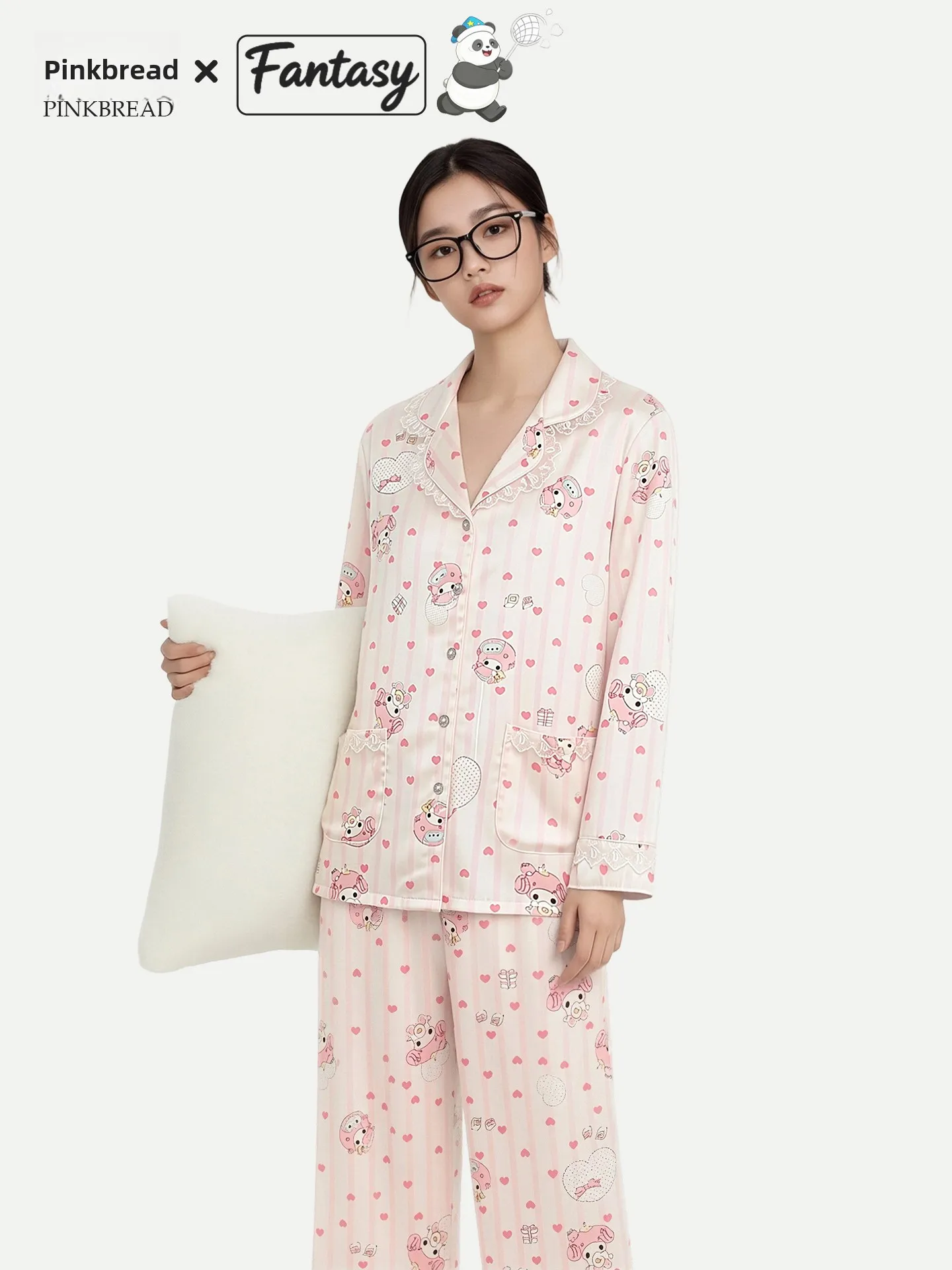 PinkBread Ladies Silk Long Sleeve Sleepwear Home Clothes Pink Cool Feeling Spring Summer Home Wear Comfortable Soft Polyester
PinkBread Ladies Silk Long Sleeve Sleepwear Home Clothes Pink Cool Feeling Spring Summer Home Wear Comfortable Soft Polyester