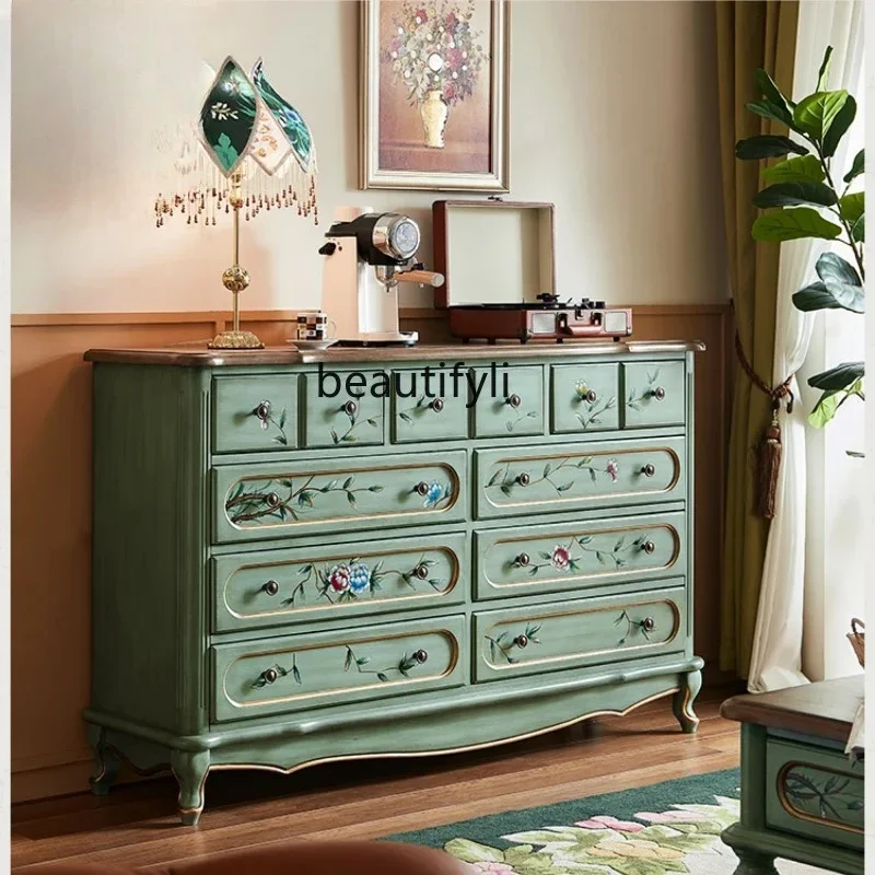 54Painted Nine-Drawer Cabinet Living Room Entrance Cabinet Hallway Locker Solid Wood Dining Side Storage Cabinet
54Painted Nine-Drawer Cabinet Living Room Entrance Cabinet Hallway Locker Solid Wood Dining Side Storage Cabinet