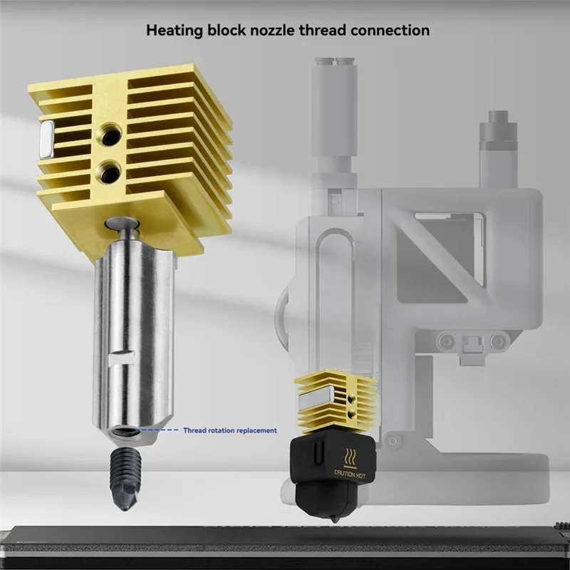 Для Bambu Lab A1/A1 Mini Hot End Upgrade — замена быстрого сопла, для деталей 3D-принтера
Для Bambu Lab A1/A1 Mini Hot End Upgrade — замена быстрого сопла, для деталей 3D-принтера