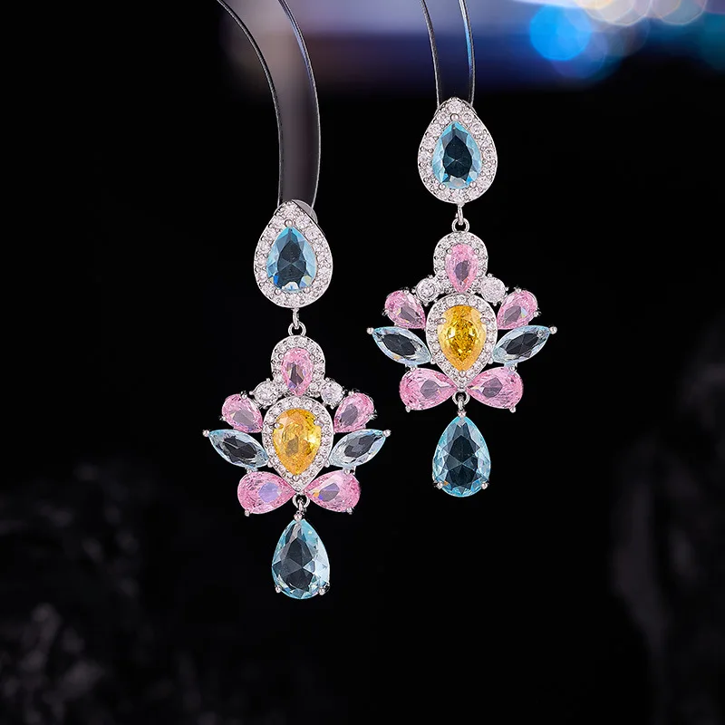 luxury sweet earrings for women yellow pink white zirconia flower dangling earrings dinner party daily wear jewelry
luxury sweet earrings for women yellow pink white zirconia flower dangling earrings dinner party daily wear jewelry