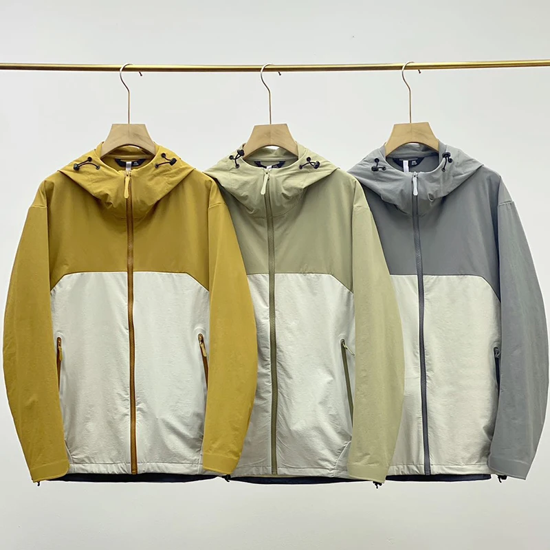 Мужская демисезонная тонкая водонепроницаемая дышащая куртка с капюшоном, цветная, для активного отдыха, для альпинизма
Мужская демисезонная тонкая водонепроницаемая дышащая куртка с капюшоном, цветная, для активного отдыха, для альпинизма