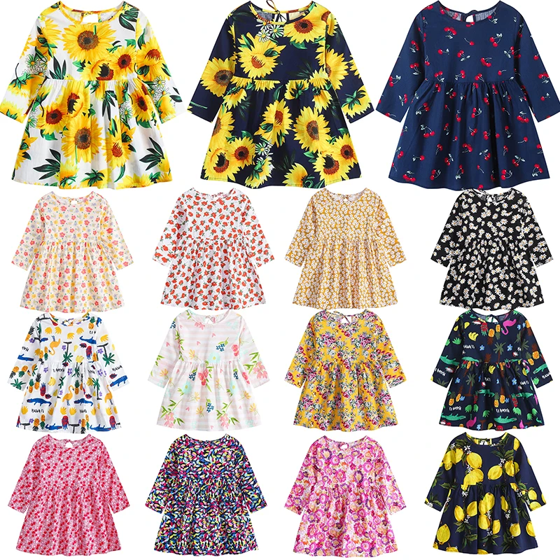 2024 Spring Autumn Girls Long Sleeve Print Dress Korean Style Children Broken Flowers Ball Gown For 0-6Years Kids Casual Dress
2024 Spring Autumn Girls Long Sleeve Print Dress Korean Style Children Broken Flowers Ball Gown For 0-6Years Kids Casual Dress