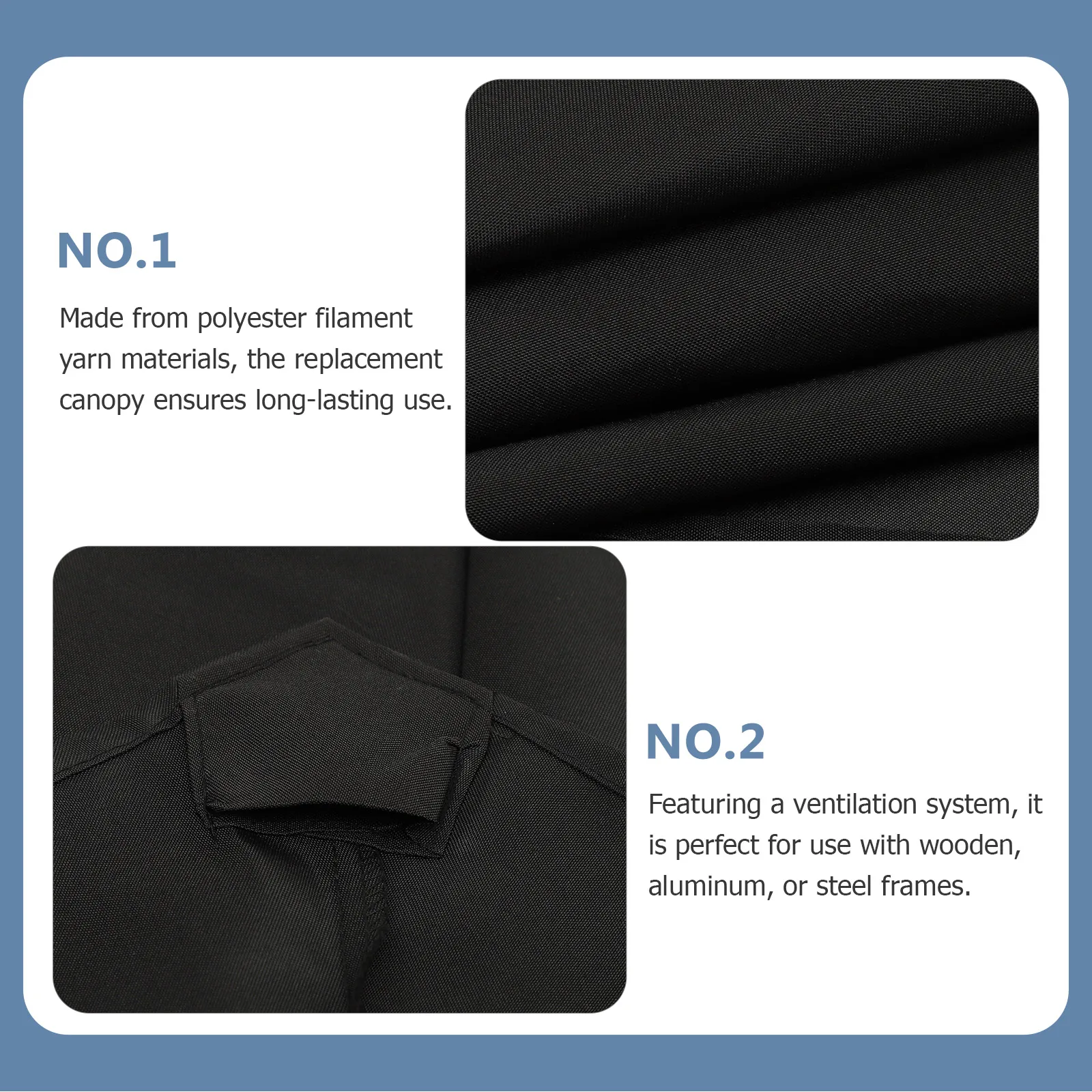 Ventilated Waterproof Umbrella Canopy Replacement Patio Garden Sunshade Accessory For Daily Use
Ventilated Waterproof Umbrella Canopy Replacement Patio Garden Sunshade Accessory For Daily Use