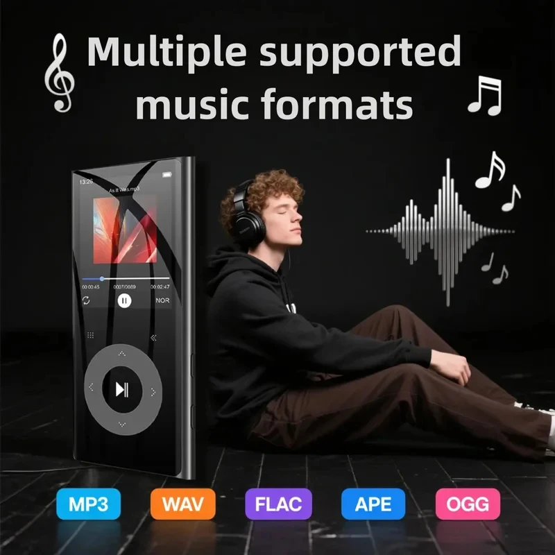 New 2.4 Inch Bluetooth MP3 Player Portable MP4 Music Player FM Radio Student Walkman with Speaker
New 2.4 Inch Bluetooth MP3 Player Portable MP4 Music Player FM Radio Student Walkman with Speaker
