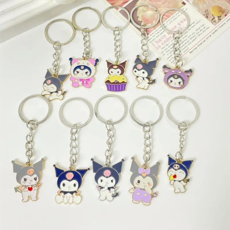 Sanrio Kuromi Cartoon Anime Cute Keychain Pendant Girls Heart Handmade Personalized Keychains Bags Decoration Children's Gift
Sanrio Kuromi Cartoon Anime Cute Keychain Pendant Girls Heart Handmade Personalized Keychains Bags Decoration Children's Gift
