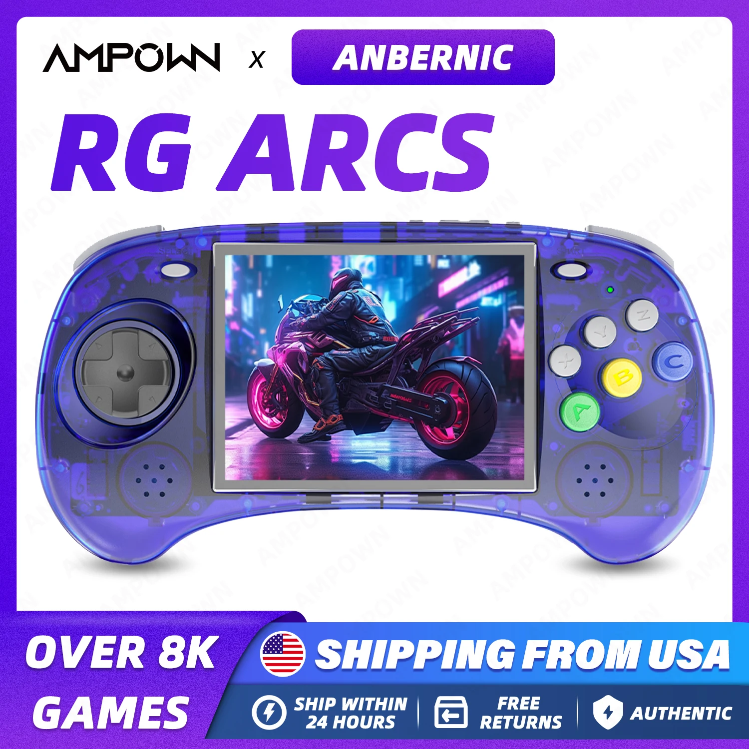 Anbernic RG ARC-S Handheld Game Console 4'' IPS Screen Open Source Linux System HDMI Output 5G Wifi Retro Portable Video Console
Anbernic RG ARC-S Handheld Game Console 4'' IPS Screen Open Source Linux System HDMI Output 5G Wifi Retro Portable Video Console